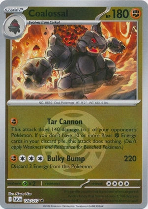 Coalossal 120/217 (ME: Ascended Heroes)  - Dusk Ball Holofoil | Good Games Morley