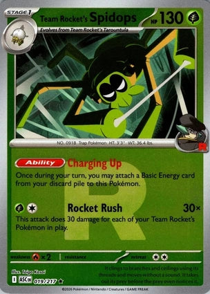 Team Rocket's Spidops 019/217 (ME: Ascended Heroes)  - Reverse Holofoil | Good Games Morley