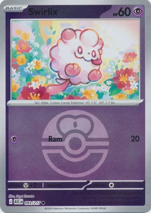 Swirlix 093/217 (ME: Ascended Heroes)  - Love Ball Holofoil | Good Games Morley