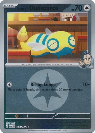 Larry's Dunsparce 163/217 (ME: Ascended Heroes)  - Energy Holofoil | Good Games Morley