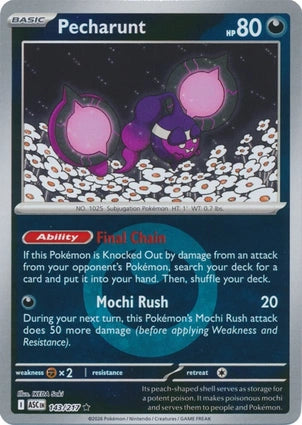 Pecharunt 143/217 (ME: Ascended Heroes)  - Energy Holofoil | Good Games Morley