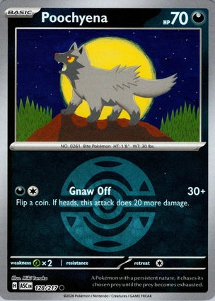 Poochyena Dusk Ball 128/217 (ME: Ascended Heroes)  - Dusk Ball Holofoil | Good Games Morley