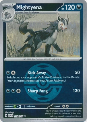 Mightyena 129/217 (ME: Ascended Heroes)  - Dusk Ball Holofoil | Good Games Morley