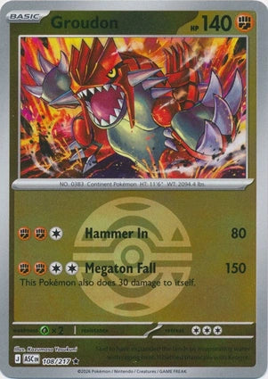 Groudon 108/217 (ME: Ascended Heroes)  - Dusk Ball Holofoil | Good Games Morley