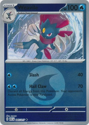 Weavile 045/217 (ME: Ascended Heroes)  - Energy Holofoil | Good Games Morley
