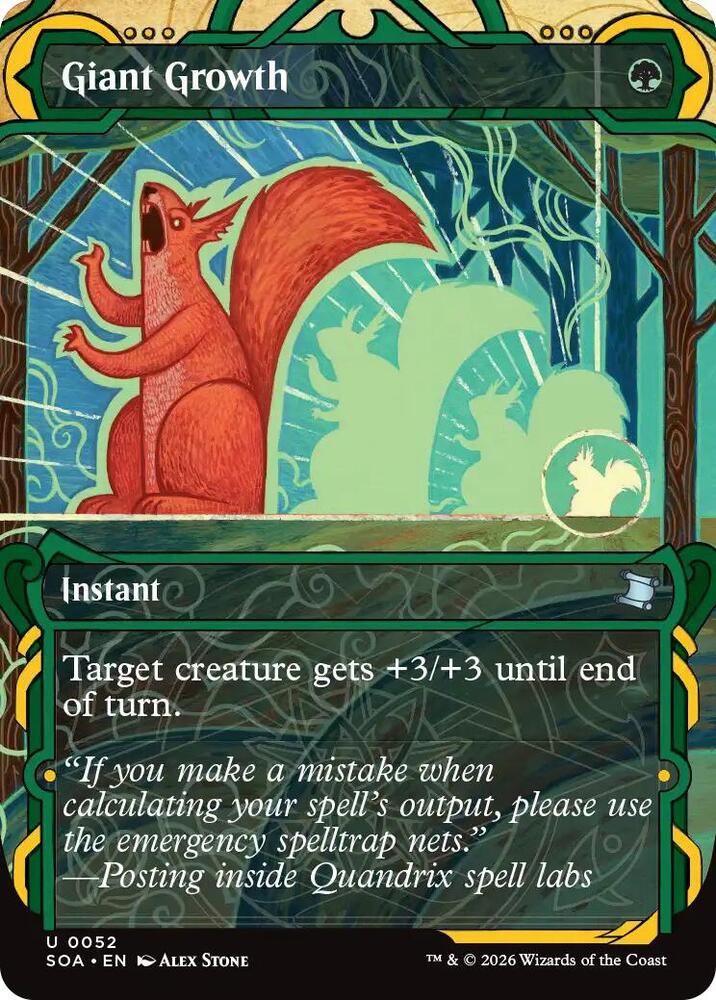Giant Growth 52 (Secrets of Strixhaven: Mystical Archive)  - Foil | Good Games Morley