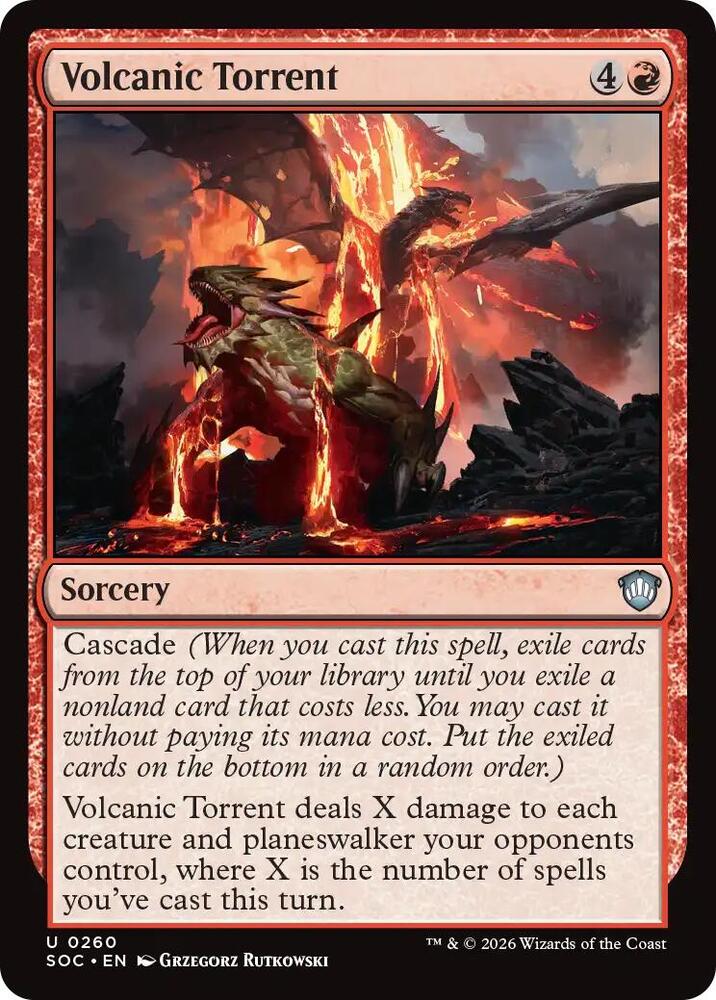 Volcanic Torrent 260 (Commander: Secrets of Strixhaven)  | Good Games Morley