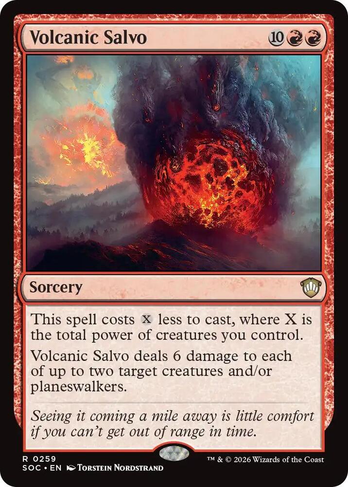 Volcanic Salvo 259 (Commander: Secrets of Strixhaven)  | Good Games Morley