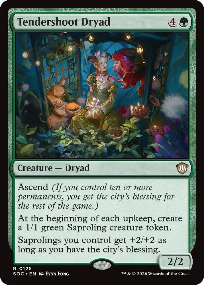Tendershoot Dryad 125 (Commander: Secrets of Strixhaven)  | Good Games Morley