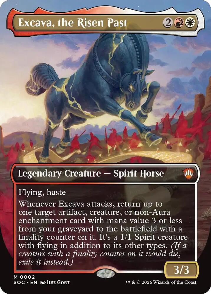 Excava, the Risen Past 2 (Commander: Secrets of Strixhaven)  - Borderless | Good Games Morley
