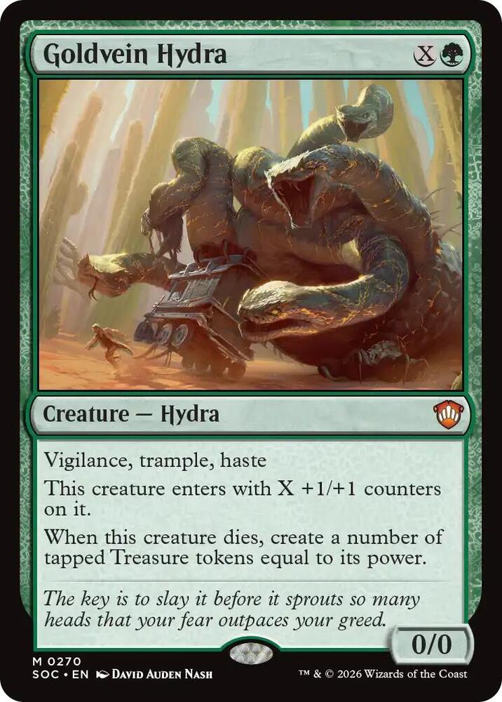 Goldvein Hydra 270 (Commander: Secrets of Strixhaven)  | Good Games Morley