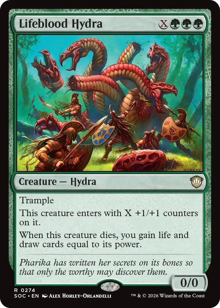 Lifeblood Hydra 274 (Commander: Secrets of Strixhaven)  | Good Games Morley