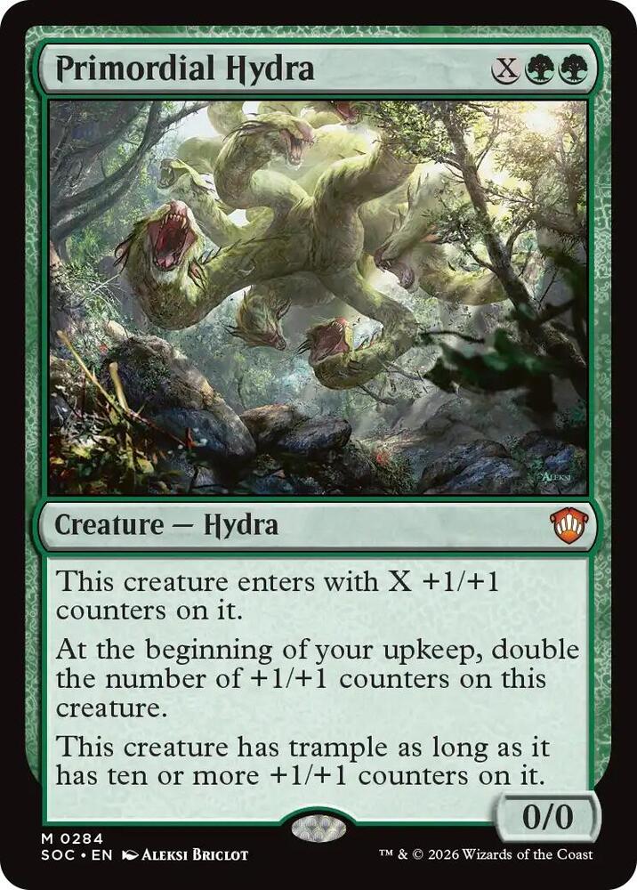 Primordial Hydra 284 (Commander: Secrets of Strixhaven)  | Good Games Morley