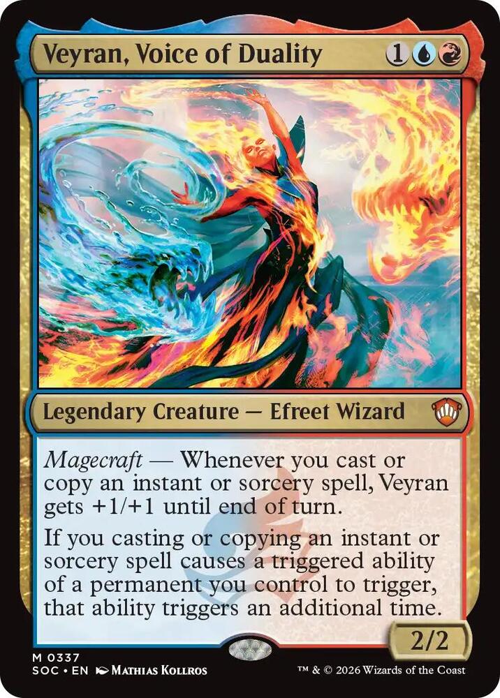 Veyran, Voice of Duality 337 (Commander: Secrets of Strixhaven)  | Good Games Morley
