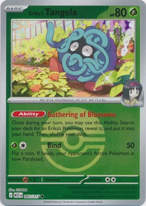 Erikas Tangela 007 217 Poke Ball 007/217 (ME: Ascended Heroes)  - Poke Ball Holofoil | Good Games Morley