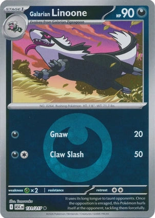 Galarian Linoone Energy Symbol Pattern 131/217 (ME: Ascended Heroes)  - Energy Holofoil | Good Games Morley