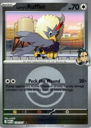 Larry's Rufflet 173/217 (ME: Ascended Heroes)  - Poke Ball Holofoil | Good Games Morley