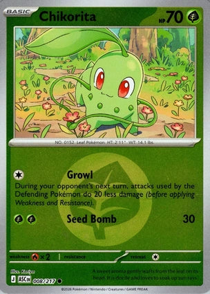 Chikorita 008/217 (ME: Ascended Heroes)  - Energy Holofoil | Good Games Morley