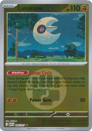Lunatone 105/217 (ME: Ascended Heroes)  - Energy Holofoil | Good Games Morley