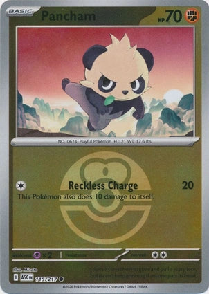 Pancham 115/217 (ME: Ascended Heroes)  - Love Ball Holofoil | Good Games Morley