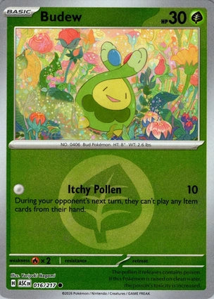 Budew 016/217 (ME: Ascended Heroes)  - Energy Holofoil | Good Games Morley