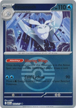 Frosmoth 053/217 (ME: Ascended Heroes)  - Friend Ball Holofoil | Good Games Morley
