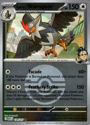 Larry's Staraptor 170/217 (ME: Ascended Heroes)  - Poke Ball Holofoil | Good Games Morley