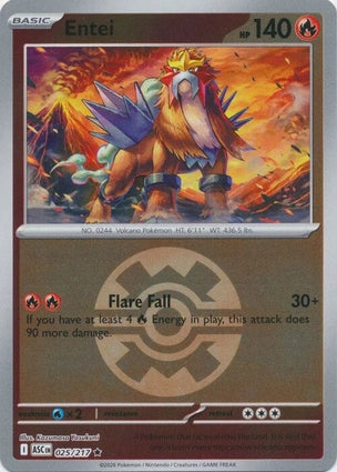 Entei 025/217 (ME: Ascended Heroes)  - Quick Ball Holofoil | Good Games Morley