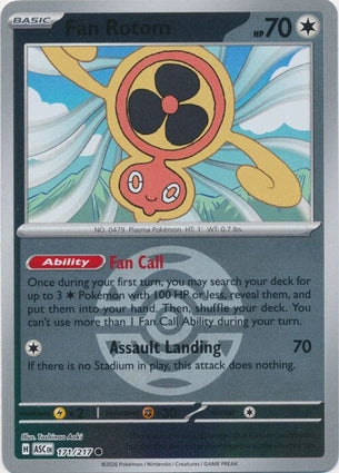 Fan Rotom 171/217 (ME: Ascended Heroes)  - Dusk Ball Holofoil | Good Games Morley