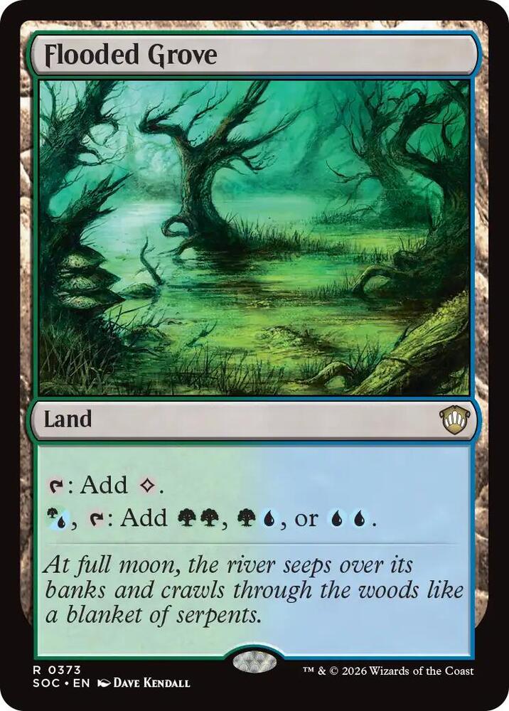 Flooded Grove 373 (Commander: Secrets of Strixhaven)  | Good Games Morley