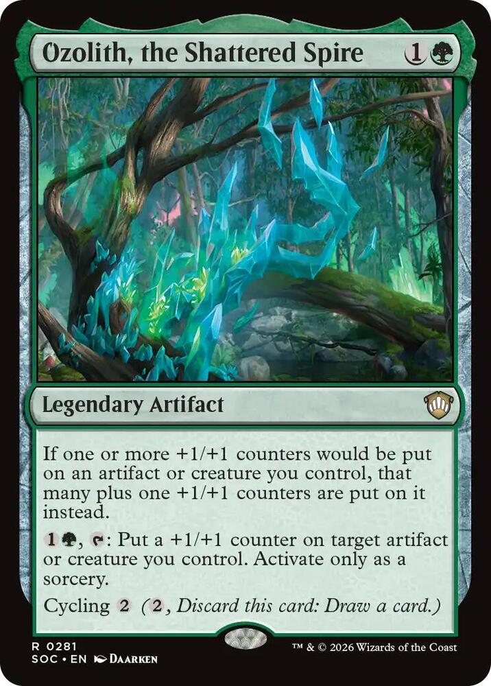 Ozolith, the Shattered Spire 281 (Commander: Secrets of Strixhaven)  | Good Games Morley