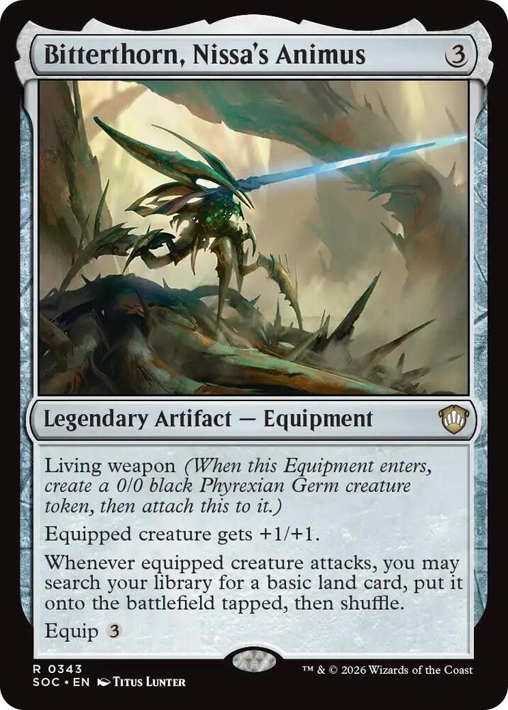 Bitterthorn, Nissa's Animus 343 (Commander: Secrets of Strixhaven)  | Good Games Morley