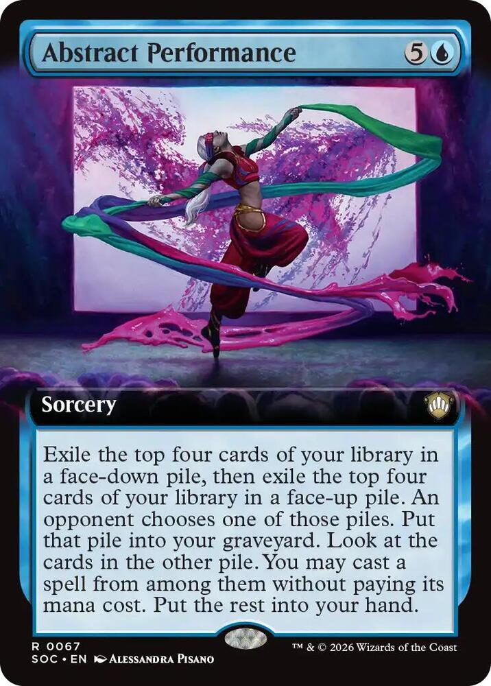 Abstract Performance Extended Art 67 (Commander: Secrets of Strixhaven)  - Extended Art | Good Games Morley
