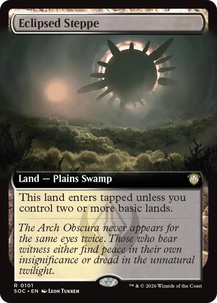 Eclipsed Steppe 101 (Commander: Secrets of Strixhaven)  - Extended Art | Good Games Morley