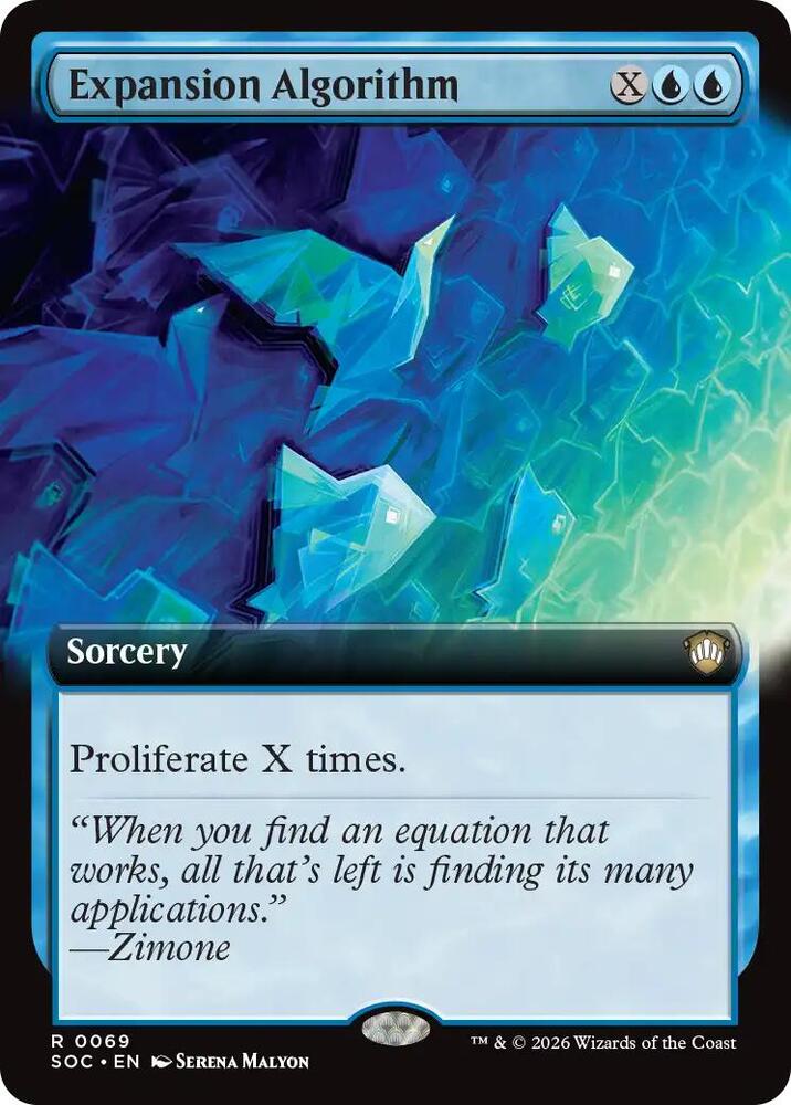 Expansion Algorithm 69 (Commander: Secrets of Strixhaven)  - Extended Art | Good Games Morley