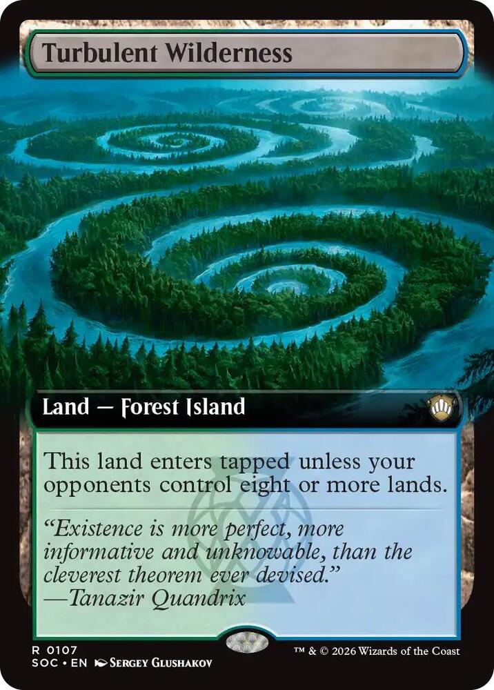 Turbulent Wilderness 107 (Commander: Secrets of Strixhaven)  - Extended Art | Good Games Morley