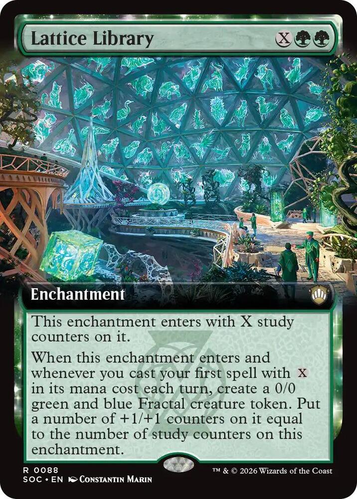 Lattice Library 88 (Commander: Secrets of Strixhaven)  - Extended Art | Good Games Morley
