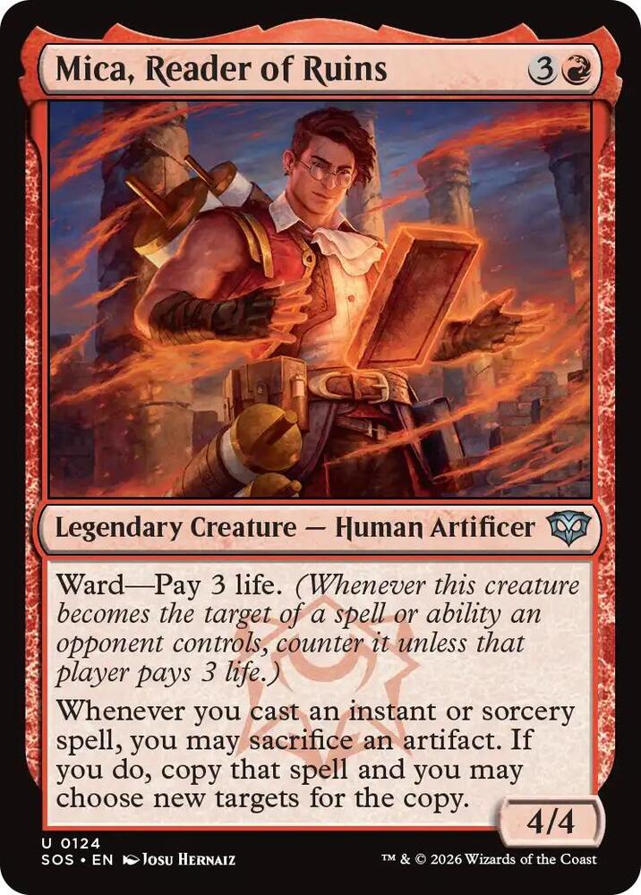 Mica, Reader of Ruins 124 (Secrets of Strixhaven)  - Foil | Good Games Morley