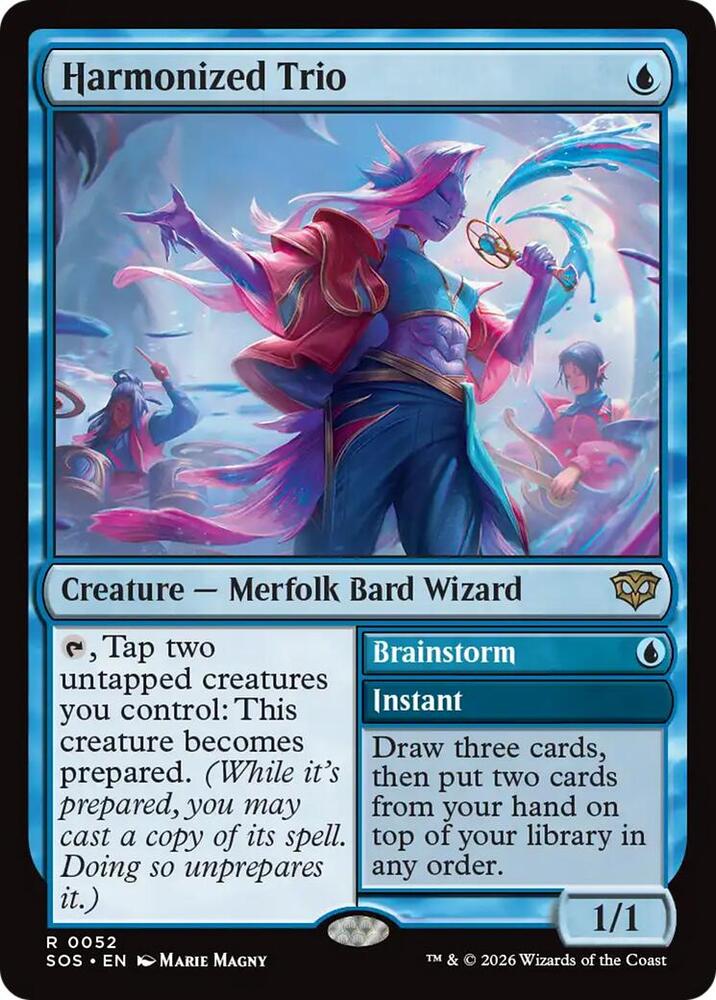 Harmonized Trio // Brainstorm 52 (Secrets of Strixhaven)  - Foil | Good Games Morley