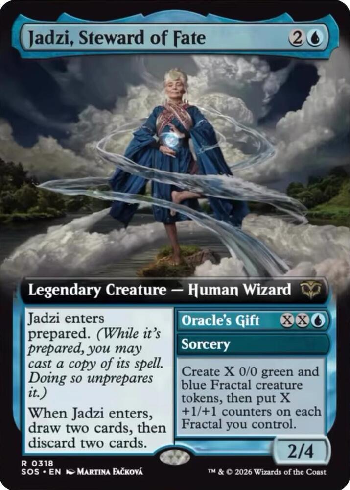 Jadzi, Steward of Fate // Oracle's Gift 318 (Secrets of Strixhaven)  - Extended Art Foil | Good Games Morley