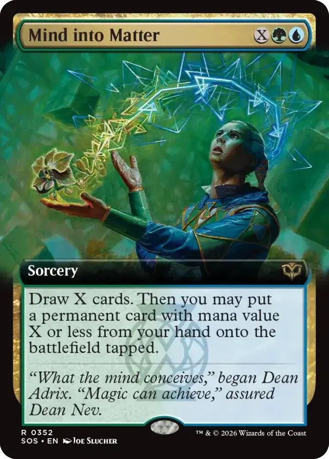 Mind into Matter 352 (Secrets of Strixhaven)  - Extended Art | Good Games Morley