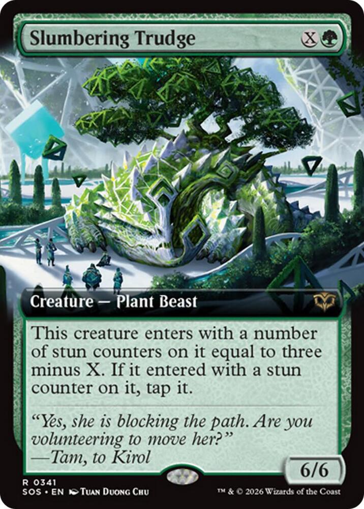 Slumbering Trudge 341 (Secrets of Strixhaven)  - Extended Art Foil | Good Games Morley