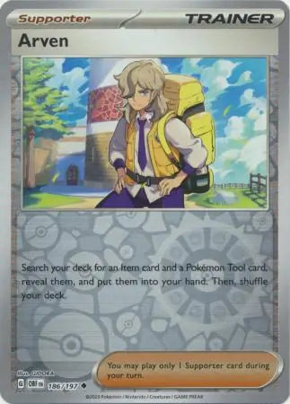 Arven 186/197 (SV03: Obsidian Flames)  - Reverse Holofoil | Good Games Morley