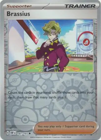 Brassius 187/197 (SV03: Obsidian Flames)  - Reverse Holofoil | Good Games Morley