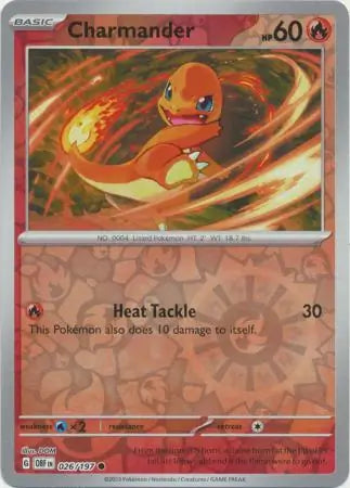 Charmander 026/197 (SV03: Obsidian Flames)  - Reverse Holofoil | Good Games Morley