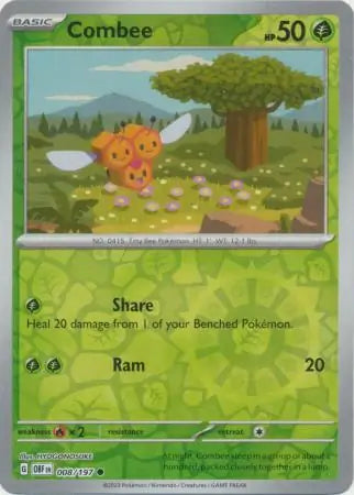 Combee 008/197 (SV03: Obsidian Flames)  - Reverse Holofoil | Good Games Morley