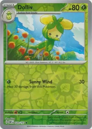 Dolliv 020/197 (SV03: Obsidian Flames)  - Reverse Holofoil | Good Games Morley
