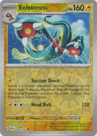 Eelektross 069/197 (SV03: Obsidian Flames)  - Reverse Holofoil | Good Games Morley