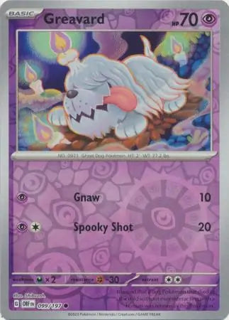 Greavard 099/197 (SV03: Obsidian Flames)  - Reverse Holofoil | Good Games Morley
