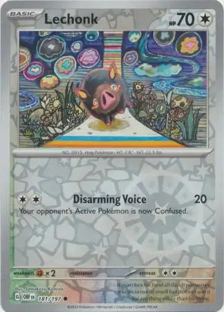 Lechonk 181/197 (SV03: Obsidian Flames)  - Reverse Holofoil | Good Games Morley